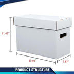 PIT66 5 Pcs Comic Book Storage Boxes, Holds 150-175 Comics Each, Collapsible - Image 4
