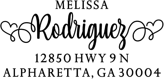 PrettySweetParty Self Inking Return Address Stamp - Image 2