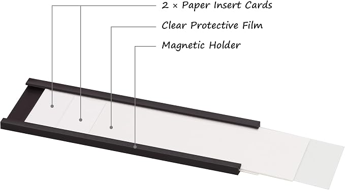 Realth Magnetic Label Holders 2'' x 4'' 70 Pack - Image 3