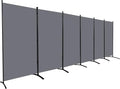 Room Divider 6FT Folding Privacy Screens, 6 Panel Partition Room Dividers by HOMSCREENER