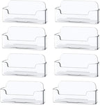Qizpcer 8 Pack Plastic Business Card Holder by Qizpcer