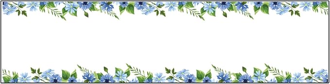 Signs ByLITA Floral Pattern Customized Nameplate | Wild Blue Personalized Full - Image 8