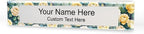 Signs ByLITA Floral Pattern Customized Nameplate | Golden Rose Personalized by SignsByLITA