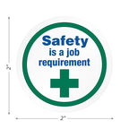 SmartSign Safety is a Job Requirement Pack of 5 Hard Hat Labels | - Image 4
