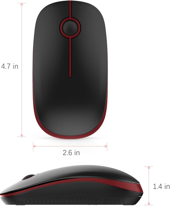VssoPlor Wireless Mouse, 2.4G Slim Portable Quiet Computer Mice - Image 5