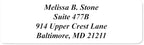 White Personalized Return Address Labels - Image 5