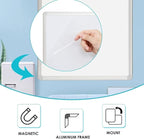DEVELOP Grey Felt Bulletin & Magnetic Dry Erase Combo Board, 36 x 24 Inch - Image 6