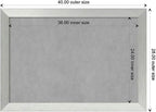 Amanti Art Silver Framed Magnetic Board 28x40 Large Vision Board - Image 4