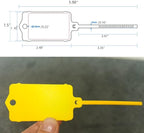 100pcs Reusable Blank Plastic Tags Ties Key Tags 1.45"*2.48" Serrated Tension - Image 2