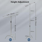 2 Pack Photography C Stand - Image 3