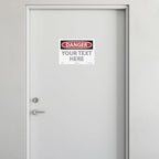 Custom OSHA Style Danger Sign 10" x 14" Adhesive Vinyl Sign, Customizable "Your - Image 3