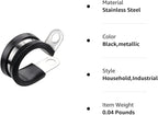 LOKMAN 20 Pack 1/2 Inch Stainless Steel Cable Clamp, Rubber Cushioned Insulated - Image 8
