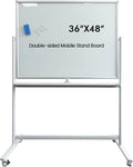 Large Mobile Glass White Board by Gooderboard