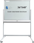 Large Mobile Glass White Board by Gooderboard