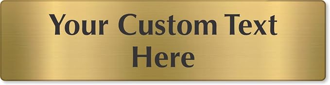 SmartSign Custom Brass Sign by SmartSign