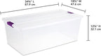 Sterilite 4-Pack 110 Quart ClearView Latch Box, Stackable Organizer Bins - Image 3