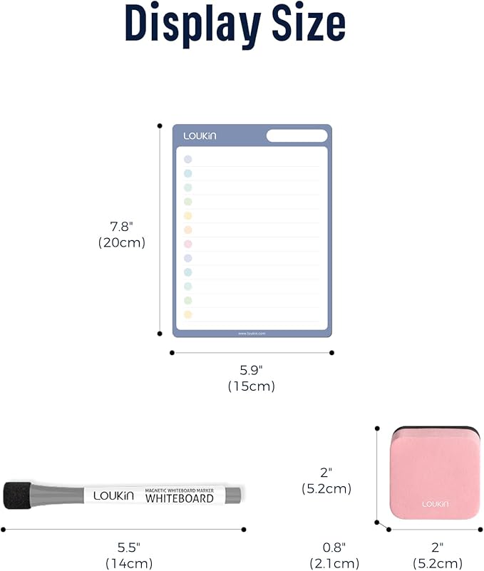 loukin Dry Erase Checklists 4 Pack, Electrostatic Clings to Any Shiny Surface - Image 6