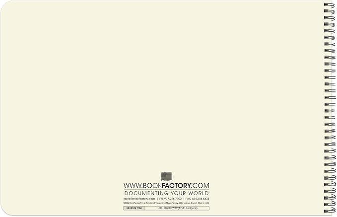 BookFactory Accounting Ledger Notebook/Large 4 Column Accounting Ledger - Image 4