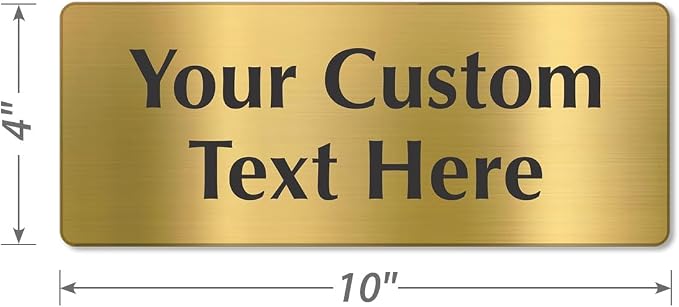 SmartSign Custom Brass Sign - Image 5