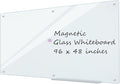 Glass Whiteboard 8'x 4', Magnetic Dry Erase Board by Lilypan