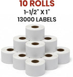 1 1/2" × 1" Direct Thermal Printer Labels, 10 Rolls, 000 Matte White Thermal - Image 8