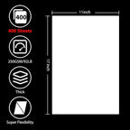 OcePor 400 Sheets White Cardstock 11” x 17”, 92lb/250gsm Card Stock, Thick Card - Image 2