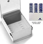 Acrimet 3 x 5 Card File Holder Organizer Box Metal Base Heavy Duty - Image 4