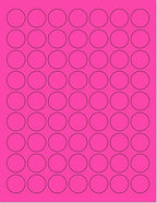 NextDayLabels - Pack of 25 Sheets, 8-1/2 x 11 Fluorescent Labels by NextDayLabels