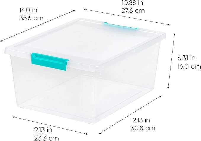 IRIS USA 12 Qt. Plastic Storage Bins Containers - Image 4