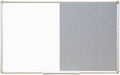 DEVELOP Large Grey Felt Bulletin & Magnetic Dry Erase Combo Board, 60 x 36 Inch by DEVELOP
