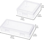 novelinks Stackable Plastic Clear Storage Box Containers - Image 3