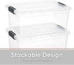Superio Storage Bins with Lids, Stackable Totes, BPA Free, Odor Free, Organizer - Image 4