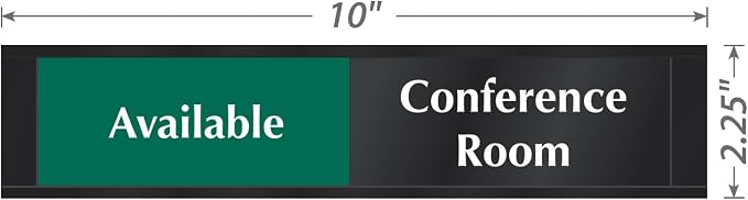 SmartSign Conference Room Door Sign Meeting In Progress/Available Door Slider - Image 3