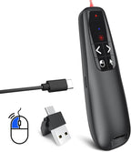 Presentation Clicker PowerPoint Wireless Presenter Remote: Type C Rechargeable by UBUYONE%C2%AE