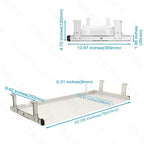 FRMSAET Under Desk Keyboard Tray Heavy-Duty All-Metal Material 20/24/30 inches - Image 4