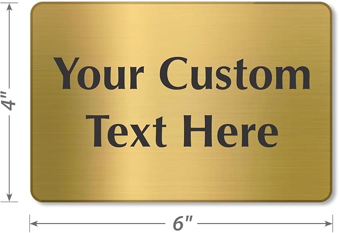 SmartSign Custom Brass Sign - Image 5