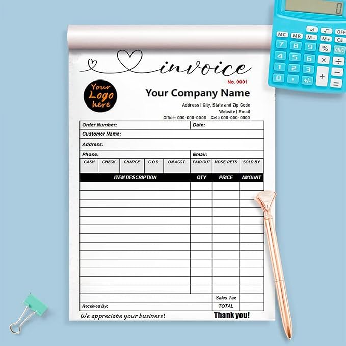 Custom Carbonless Sales Invoice Form Books - Image 6