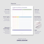 Task Planner & Tracker 8.5 x 11 Tear-Off 70 Sheet Planner Pad – Project - Image 5