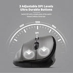 Ergonomic Wireless Mouse with USB Receiver - Image 4