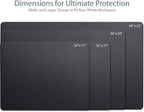 Vine Creations Leather Desk Mat 32" x 17", Desk Protector Mat, PU Leather Desk - Image 2