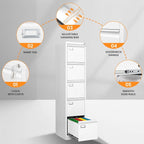 AFAIF 5 Drawer File Cabinet - Image 6