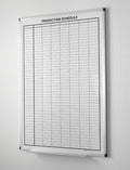 Production Schedule Portrait Whiteboard 48" x 36" by CreativeSafetySupply