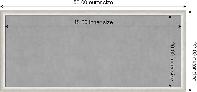 Amanti Art Silver Framed Magnetic Board 22x50 Oversize Vision Board - Image 4