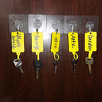100pcs Reusable Blank Plastic Tags Ties Key Tags 1.45"*2.48" Serrated Tension - Image 5