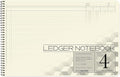 BookFactory Accounting Ledger Notebook/Large 4 Column Accounting Ledger by BookFactory