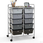 GLACER 10 Drawer Rolling Cart, Storage Cart by GLACERGrowupinhappiness