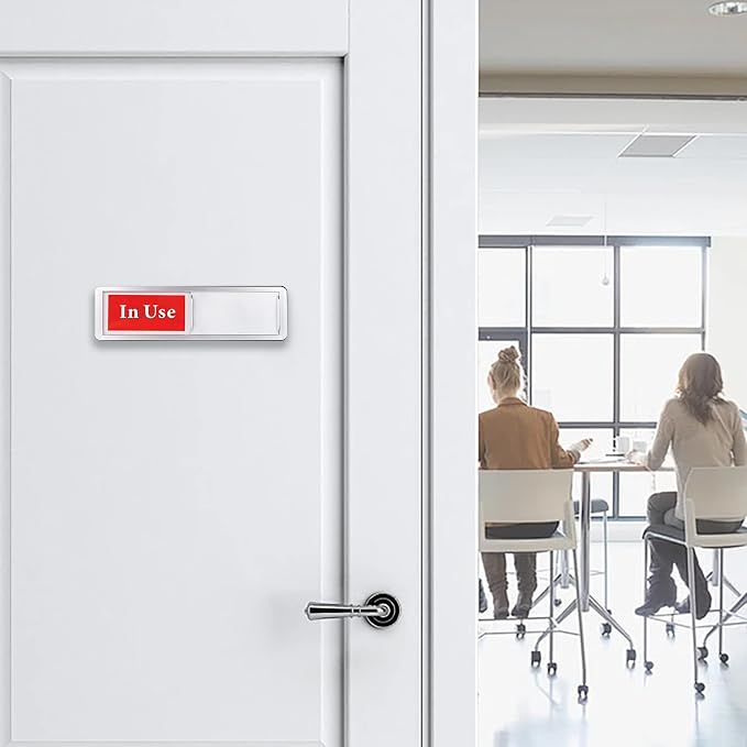 In Use or Available Door Sign for Home Office Restroom Conference Hotels - Image 6