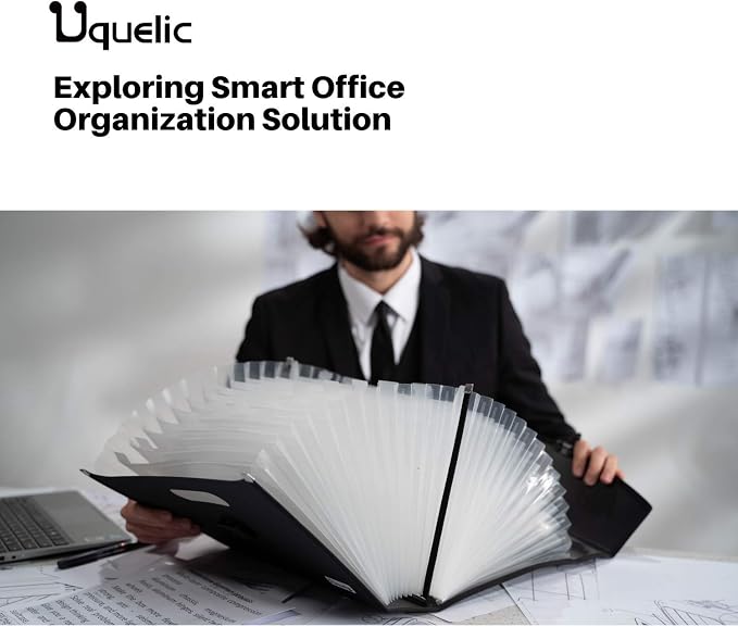 Uquelic 26 Pockets Expanding File Folder Organizer - Image 7