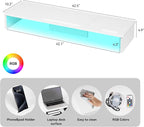 Qupui TV Riser Stand with LED Lights, 42.5in Super Large Monitor Stand with - Image 2
