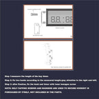 Digital World Time Zones Clock for 6 Cities, Adjustable Brightness LED Display - Image 8